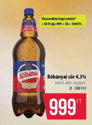 Kőbányai sör 4,3%