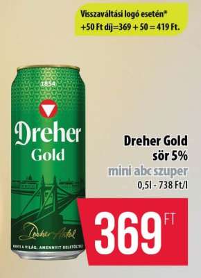 Dreher Gold sör 5%