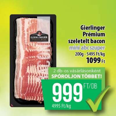 Gierlinger prémium szeletelt bacon