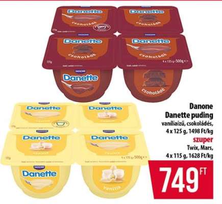 Danone Danette puding