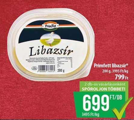 PRIMFETT Libazsír