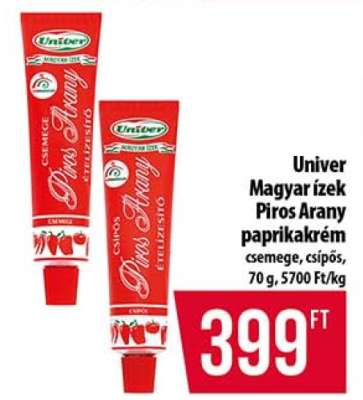 Univer Magyar ízek Piros Arany paprikakrém