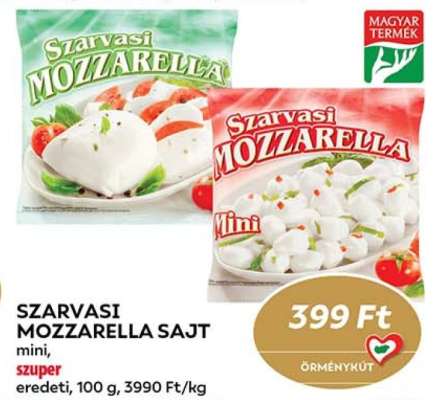 Szarvasi Mozzarella sajt