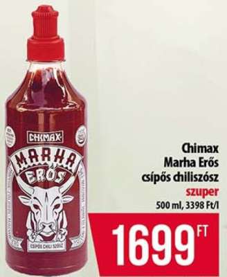 Chimax Marha Erős csípős chiliszósz