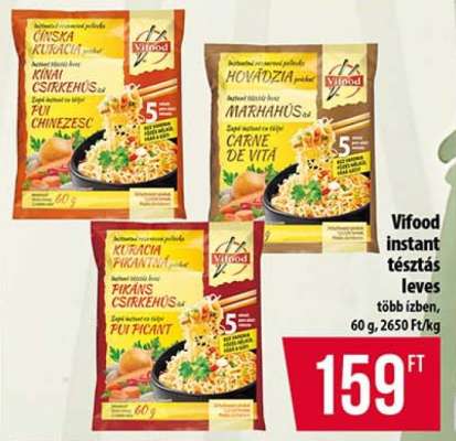 VIFOOD INSTANT TÉSZTÁS LEVES