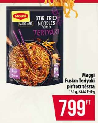 Maggi Fusian Teriyaki pirított tészta