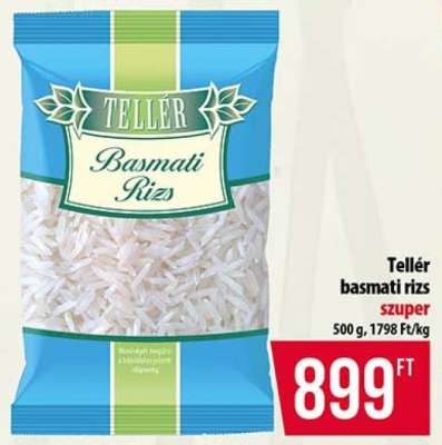 Tellér basmati rizs