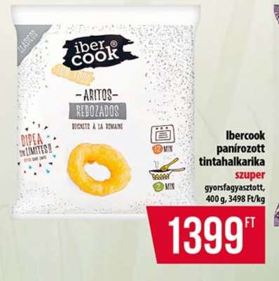 Ibercook panírozott tintahalkarika