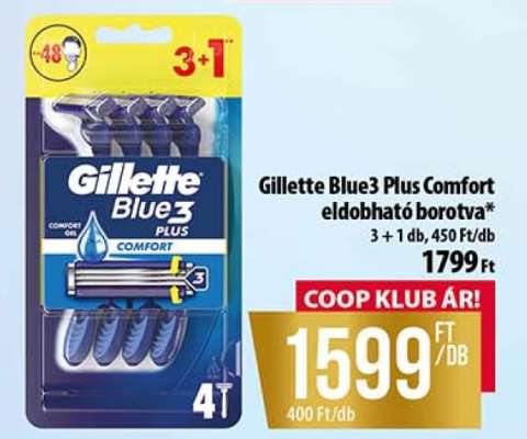 Gillette Blue3 Plus Comfort eldobható borotva