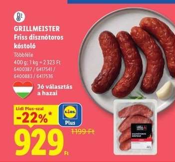 GRILLMEISTER Friss disznótoros kóstoló