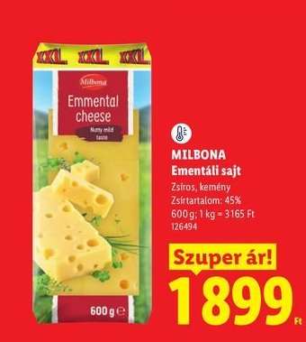 MILBONA Ementáli sajt