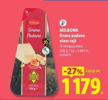 Milbona Grana Padano olasz sajt
