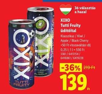 XIXO TUTTI FRUITY ÜDÍTŐITAL