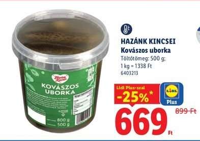HAZÁNK KINCSEI Kovászos uborka