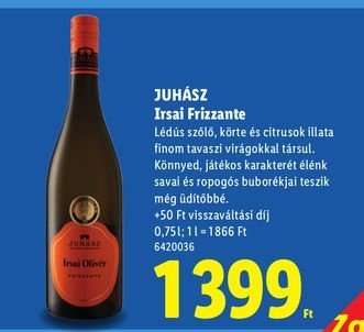 JUHÁSZ Irsai Frizzante