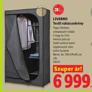LIVARNO Textil ruhásszekrény