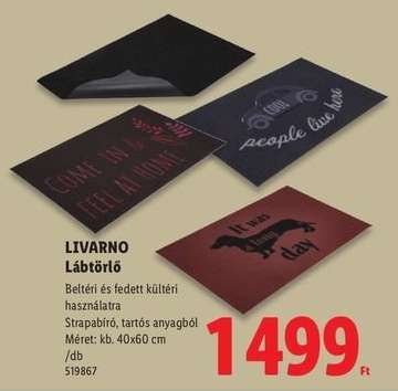 Livarno Lábtörlő