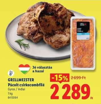 GRILLMEISTER Pácolt csirkecombfilé