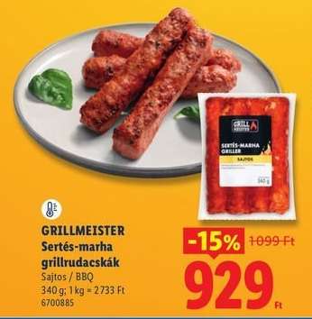 GRILLMEISTER Sertés-marha grillrudacskák