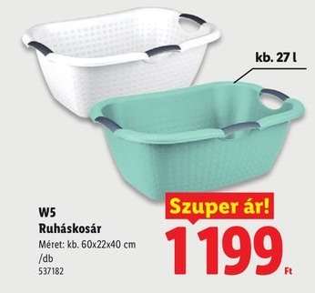 W5 Ruháskosár