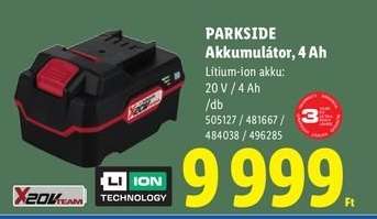 PARKSIDE Akkumulátor, 4 Ah