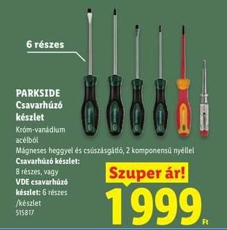 PARKSIDE Csavarhúzó készlet