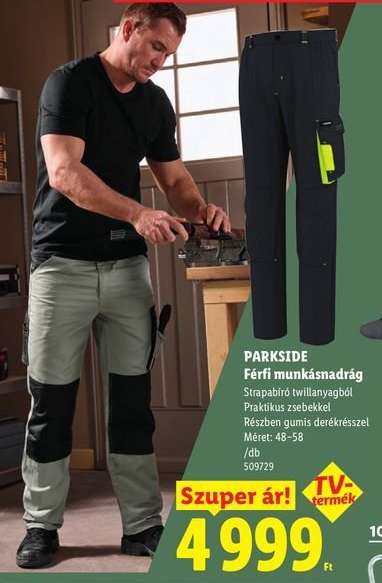 PARKSIDE Férfi munkásnadrág
