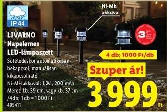LIVARNO Napelemes LED-lámpaszett