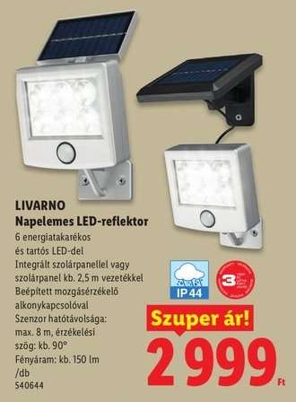LIVARNO Napelemes LED-reflektor