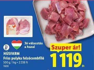HÚSFARM Friss pulyka felsőcombfilé