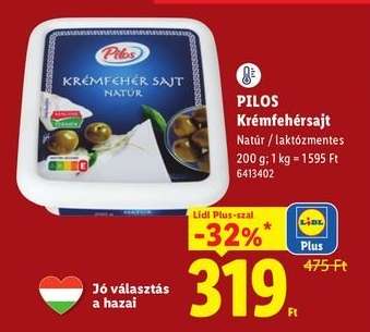 Pilos Krémfehérsajt