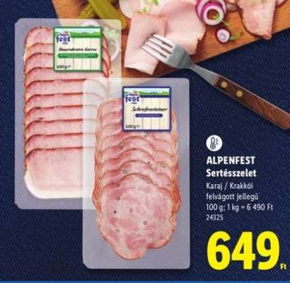 ALPENFEST Sertésszelet
