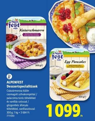 ALPENFEST Desszertspecialitások