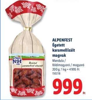 ALPENFEST Égetett karamellizált magvak