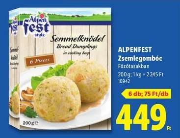 Alpenfest Zsemlegombóc
