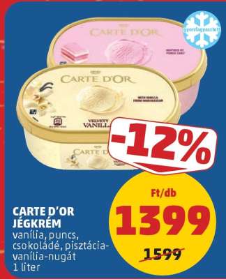CARTE D'OR Jégkrém