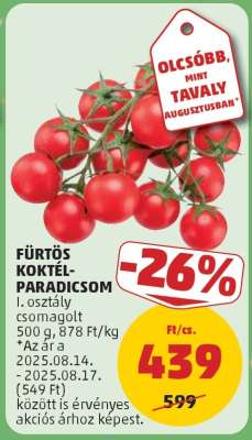 Fürtös koktélparadicsom