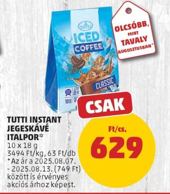 Tutti Instant Jegeskávé Italpor