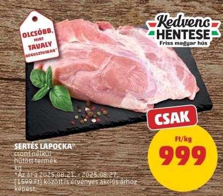Sertés Lapocka