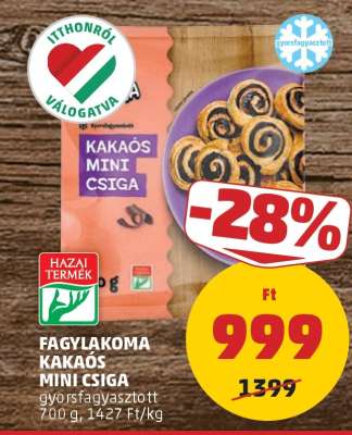 FAGYLAKOMA KAKAÓS MINI CSIGA