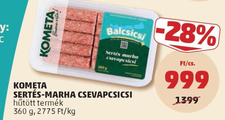 KOMÉTA Sertés-Marha Csevapcsicsi