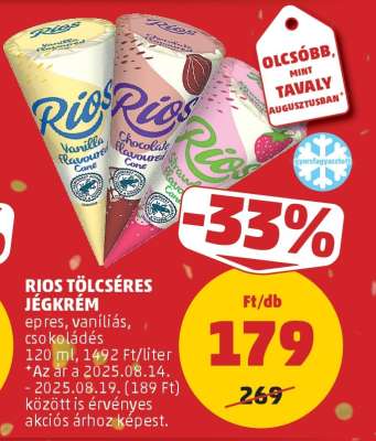 RIOS TÖLCSÉRES JÉGKRÉM