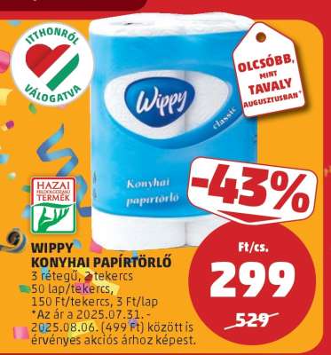 Wippy Konyhai Papírtörlő