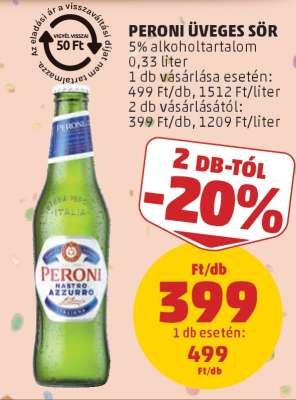 Peroni Üveges Sör