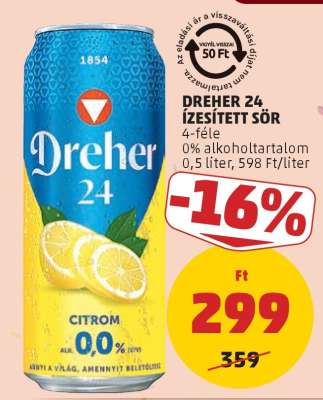 Dreher 24, ízesített sör