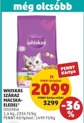 Whiskas száraz macskaeledel
