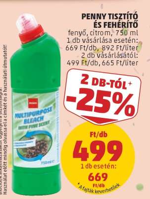 PENNY TISZTÍTÓ ÉS FEHÉRÍTŐ