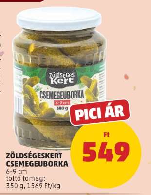 Zöldségeskert Csemegeuborka
