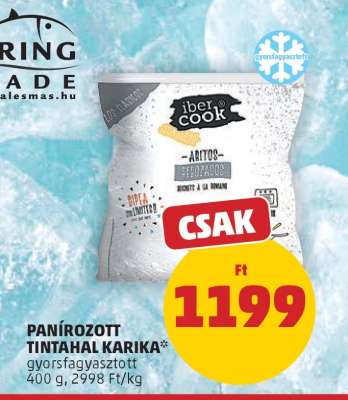 Panírozott Tintahal Karika