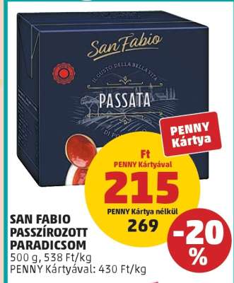 San Fabio Passzírozott Paradicsom